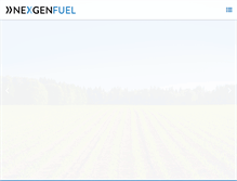 Tablet Screenshot of nexgenfuel.com